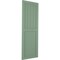 Ekena Millwork True Fit PVC Farmhouse/Flat Panel Combination Fixed Mount Shutters, Track Green, 18W x 32H, PR TFP101FC18X032TG - alternate 12